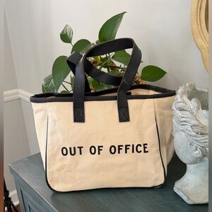 Santa Barbara Design Studio canvas tote bag  -“Out of Office”